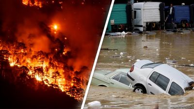 Катаклизмы 6-9 сентября 2021: наводнение в Мексике, пожар в США - Боль Земли