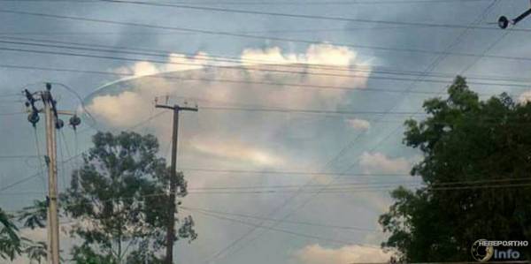 Гигантский НЛО наблюдали в Индии (фейк)