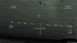 Три НЛО в прицеле американского вертолета Апач