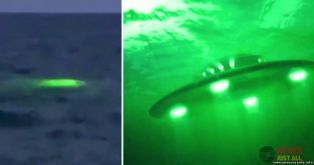Таинственный светящийся НЛО под водами Майами