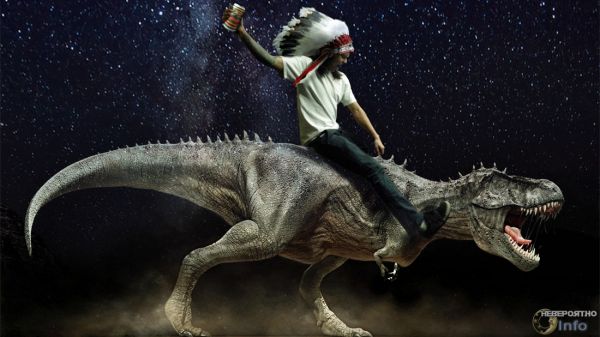 Путешественник во времени показал снимок динозавра
