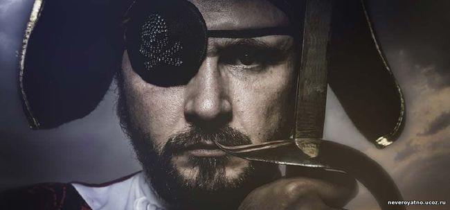 Повязки на глазах - зачем пираты их носили на самом деле